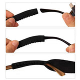5Pcs Neoprene Adjustable Sunglasses Retainer Strap for Sports Black