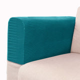 2PCS Universal Chair Arm Protector Covers for Furniture Peacock Blue