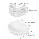 Adjustable Anti-Snore Mouthpiece Stop Teeth Grinding Mouth Guard Sleeping Aid Transparent