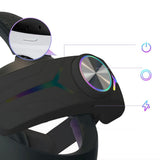 For Meta Oculus Quest 3 VR Head Strap RGB Comfort Headstrap Black