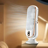 Wireless Cooling Table Fan Portable Tower Fan 5 Speed 720 Degree Oscillation White