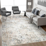 Runner Rug Washable Rug Modern for Bedroom Living Room Bedside Floor Gray