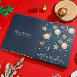 24PCS Christmas Jewelry Advent Calendar with Bracelet Necklace Rings & Earrings Style 1