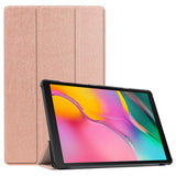 PU Leather Trifold Stand Case Compatible With Fire HD 10 2021 2023 Rose Gold