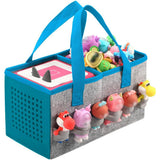 Portable Felt Cloth Storage Bag for Musical Speakers Blue