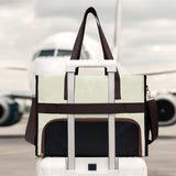 Insulated Lunch Tote Bag with Compartment Perfect for Travel and Leisure Beige