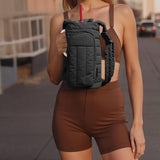 Water Bottle Holder Crossbody Bag with Strap Gym Accessories Black