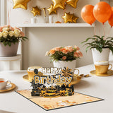 3D Pop-Up Happy Birthday Card with Envelope Unique Greeting Card Gift Style 2