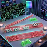 Non-Slip Mahjong Racks with Pushers Gift Ready Mahjong Gifts Red