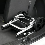 Foldable Shopping Cart Trolley Aluminium Waterproof Grocery Storage Bag Black