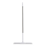 81-130cm Adjustable Telescopic Floor Squeegee 180 Degrees Swivel Water Broom for Bathroom Garage Window Cleaning White
