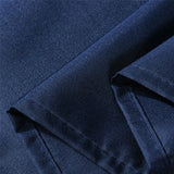 Extra Long Shower Curtain Waterproof Fabric With Hooks for Bathtub Bathroom Dark Blue