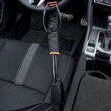 Car Steering Wheel to Seat Belt Lock Anti-Theft Adjustable Security Device Black