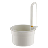 Kitchen Sink Strainer Basket with Faucet Hook – Fruit & Vegetable Stopper White