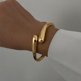 3Pcs Women’s Chunky Bangle Bracelets – Wide Stackable Wrist Cuffs Fashion Jewelry Gift Gold