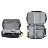 Portable Cord Organizer Travel Electronic Organizer Case for USB Cable Chargers Black