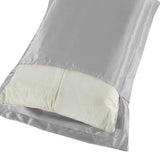 48x74cm Smooth Satin Pillowcase Solid Color Soft Bedding Pillow Cover Silver