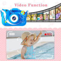 1080P HD Cute Animal Kids Digital Camera Toy Gift with 64G Memory Card Style 2