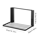Shelves for Washing Machine and Dryer Mounted Storage Rack for Small Homes Bathroom Black
