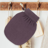 2Pcs Moroccan Exfoliating Gloves – 100 Percent Viscose Body Scrub Bath Mitts Brown