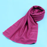 6Pcs Instant Cooling Towel Outdoor Chilly Cool Towel for Cycling Jogging Gym Sports Rose Red