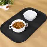 Extra Thick Silicone Mat Washable Non-Slip Placemat Food Mat Black