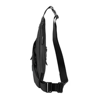 Men's Small Sling Crossbody Bag Anti-Theft Chest Bag Casual Hiking Cycling Slim Shoulder Pack Black