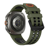 Silicone Watch Band Compatible With Samsung Galaxy Watch Ultra2 Ultra 2025 47mm Army Green