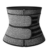 Sweat Waist Trainer for Women – Sauna Sweat Belt Slim Body Shaper Corset Grey