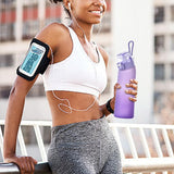 700ML Water Bottle Leak Proof Sport Water Cup with 7 Fragrance Rings Purple