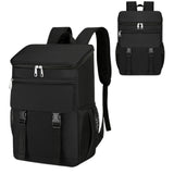 Portable Insulated Backpack Leak Proof  Camping Cooler Bag Black