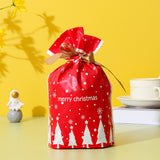 50PCS Christmas Candy Treat Bags Gift Wrapping Drawstring Bags for Holiday Parties Style 3