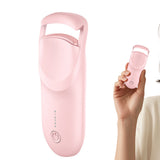 Heated Eyelash Curler – Portable Electric Lash Curler for Long-Lasting Natural Curls Macaron Pink