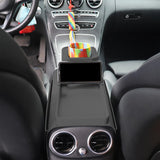 Couch Cup Holder Tray Sofa Armrest Tray with Drink Holder Side Pockets Black