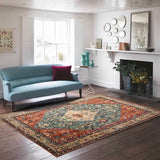 Retro Floor Mat Anti-Slip Floormat Home Room Office Decoration Style 1