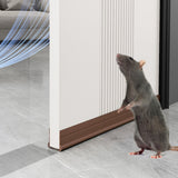 93cm Door Bottom Seal Strip Sound Reducing Felt Light Proof Brown