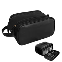 Travel Toiletry Bag Makeup Organizer with Handle Water Resistant Cosmetic Bag Black