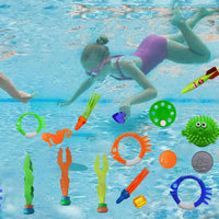 34Pcs Set Pool Diving Swimming Toys for Kids Summer Underwater Game Toys