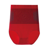 High Waist Shapewear Shorts for Women Seamless Tummy Control Underwear Red