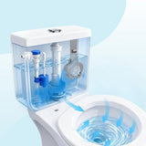 Toilet Tank Cleaning Tablet Holder Adjustable Silicone Metal Hanging Gray