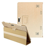 10-10.1 Inch Universal Tablet Case with 360° Rotatable Stand Gold