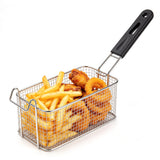 Deep Fryer Basket Stainless Steel with Removable Handle Hanging Design Style 3
