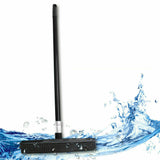 Rubber Broom for Pet Hair Car Windows Cleaning Long Handle Squeegee Black