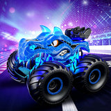 2.4GHz Dinosaur RC Truck Spraying Off Road with LED Lights Blue