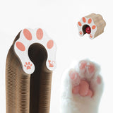 Organ Cat Toy Transformable Interactive Cardboard Toy with Track and Bell Ball