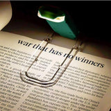 USB Rechargeable Clip On LED Book Light for Bed Night Reading Tiffany Blue