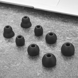 16Pcs Silicone Earbud Tips Compatible with Beats Powerbeats Pro Flex & X Black