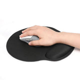 3Pcs Gaming Mouse Pad with Ergonomic Wrist Rest Black