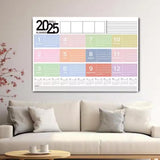 2025 Paper Wall Calendar 12 Months Schedule Planner Calendar for Organizing and Planning Style 2