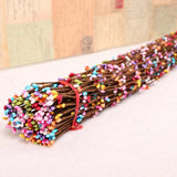 100 PCS Artificial Pussy Willow Branches Realistic Artificial Willow Stems For Party Home Wedding Deco Multicolor